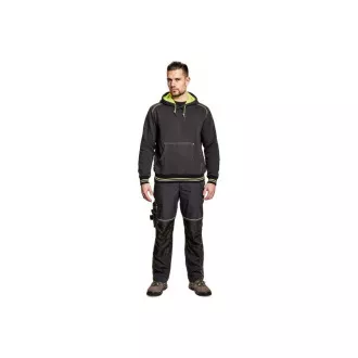 KNOXFIELD Känguru Hoodie antr / gelb 3XL