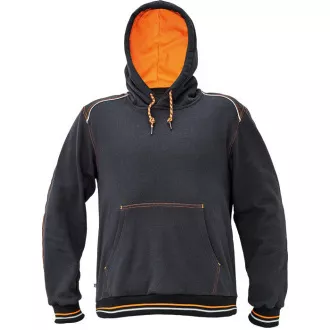 KNOXFIELD Känguru Hoodie antr / orange M