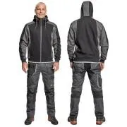DAYBORO Kapuzen-Sweatshirt schwarz 4XL