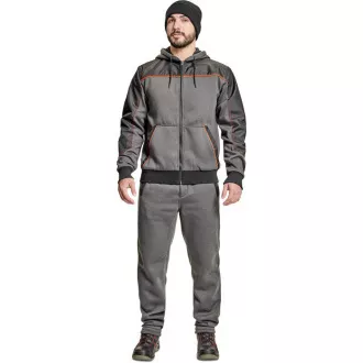 CREMORNE Kapuzen-Sweatshirt grau XL