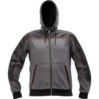 CREMORNE Kapuzen-Sweatshirt grau 3XL