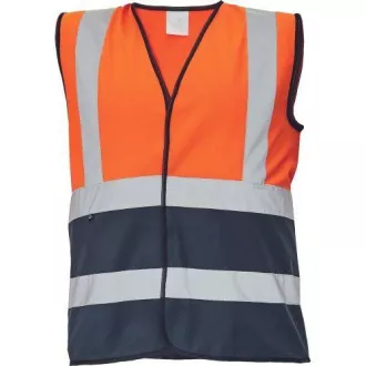 LYNX DUO Weste orange / marine 3XL