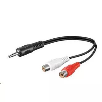 PREMIUMCORD Audiokabel 3, 5mm Klinke - 2x Cinch 20cm (M/F, Stereo) PREMIUMCORD Audiokabel 3, 5mm Klinke - 2x Cinch 20cm (M/F, Stereo)