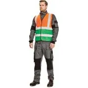 LYNX DUO Weste orange / grün L