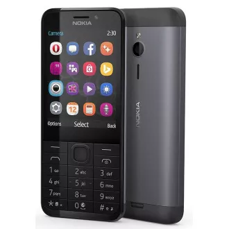 Nokia 230 Dual-SIM, Dunkelsilber