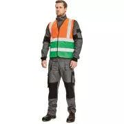 LYNX DUO Weste orange / grün XXL