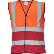 LYNX DUO Weste orange / rot 3XL