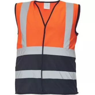 LYNX DUO Weste orange / schwarz M