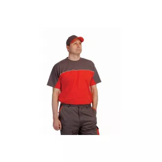 DESMAN T - Shirt grau / orange S