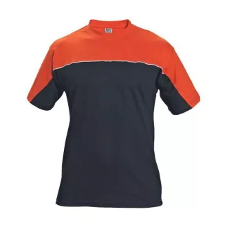 EMERTON Herrenhemd schwarz/orange M