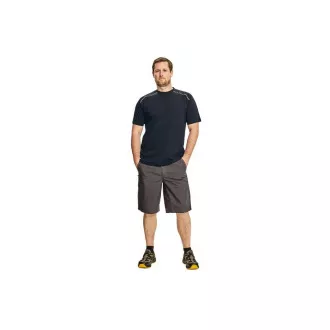 KNOXFIELD T-Shirt anthrazit / rot XXL