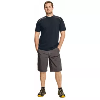 KNOXFIELD T-Shirt anthrazit / rot XXL