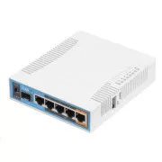 MikroTik hAP ac, 720MHz CPU, 128MB RAM, 5x LAN, 2.4 5GHz, Wi-Fi 802.11b/g/n/ac, SFP-Slot, inkl. L4