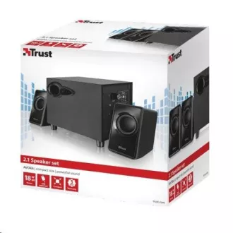 TRUST Speakers 2.1 Avora Subwoofer Lautsprecherset - schwarz