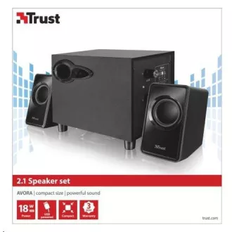TRUST Speakers 2.1 Avora Subwoofer Lautsprecherset - schwarz