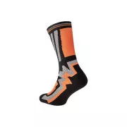 KNOXFIELD LONG Socken schwarz / orange 39/40