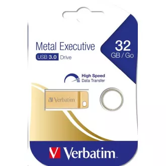 VERBATIM Flash Disk 32GB Metal Executive, USB 3.0, gold