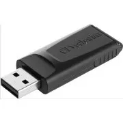VERBATIM Flash Disk 64GB Store 'n' Go Slider, schwarz