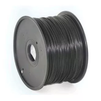 GEMBIRD Druckschnur (Filament) PLA, 1, 75mm, 1kg, schwarz