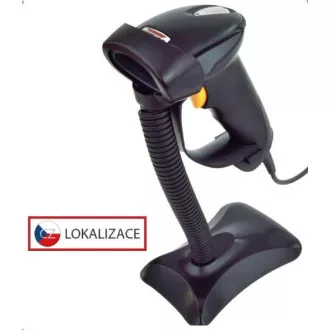 Virtuos CCD-Reader HT-310A Long Range, USB (Tastatur / RS232), Standfuß, schwarz