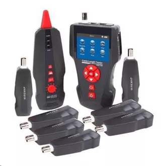 LAN Kabeltester TLCD88 mit LCD, Koax, Cat3/Cat5E/Cat6, UTP/STP, USB, PoE, Ping, Probe, 8x Loopback