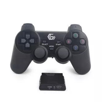 GEMBIRD Gamepad JPD-WDV-01, vibrierend, kabellos, PC / PS2 / PS3, USB