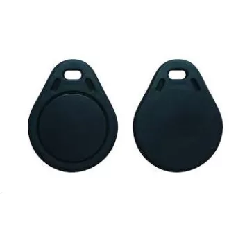 Elatec RFID Unique Chip, Schlüsselanhänger, 125 kHz, schwarz, Standard Temic / ISO11784 / 785