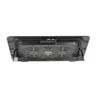 EVOLVEO Kühlkissen für NTB A101, bis zu 17", 2x 120mm Lüfter, blaue Hintergrundbeleuchtung, schwarz