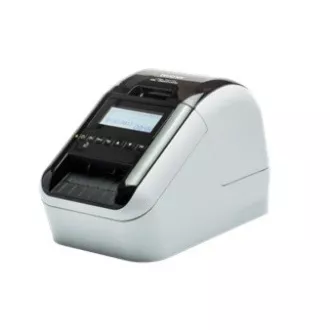 BROTHER Etikettendrucker QL-820NWBc - 62mm, thermisch, USB, RS232, WIFI, LAN, Profi / nach Kauf DK-22251 rot drucken