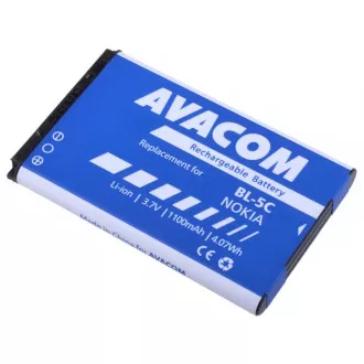 AVACOM Handyakku Nokia 6230, N70, Li-Ion 3, 7V 1100mAh (Ersatz BL-5C)
