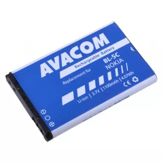 AVACOM Handyakku Nokia 6230, N70, Li-Ion 3, 7V 1100mAh (Ersatz BL-5C)