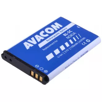 AVACOM Handyakku Nokia 6230, N70, Li-Ion 3, 7V 1100mAh (Ersatz BL-5C)