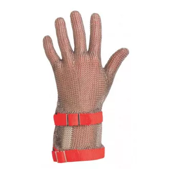 Handschuhe-Stahl, obour, Stulpe 8 cm-XL orange