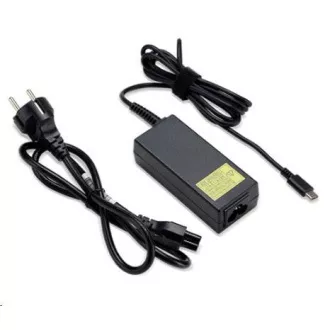 ACER 45W_USB Typ C Adapter, Schwarz - für Geräte mit USB C, EU NETZKABEL (EINZELVERKAUF)