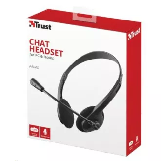 TRUST Kopfhörer mit Mikrofon Primo Chat Headset, für PC / Laptop TRUST Kopfhörer mit Mikrofon Primo Chat Headset, für PC / Laptop