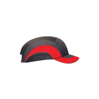 JSP HARDCAP A1  5cm Kappe verstärkt grau/rot