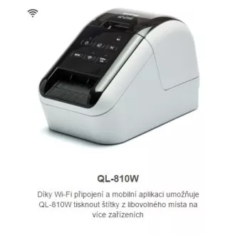 BROTHER Etikettendrucker QL-810W - 62mm, Thermodruck, WIFI, Profi Etikettendrucker / nach Kauf DK-22251 Druck rot / BROTHER Etikettendrucker QL-810W - 62mm, Thermodruck, WIFI, Profi Etikettendrucker / nach Kauf DK-22251 Druck rot /