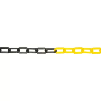 JSP Kette Kunststoff 6mm / 25m schwarz / gelb