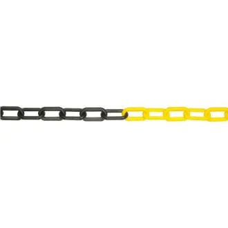 JSP Kette Kunststoff 6mm / 25m schwarz / gelb JSP Kette Kunststoff 6mm / 25m schwarz / gelb