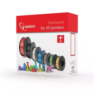 GEMBIRD Druckschnur (Filament) PLA, 1, 75mm, 1kg, transparent