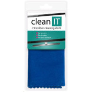 CLEAN IT Mikrofaser-Reinigungstuch groß 42x40 cm blau