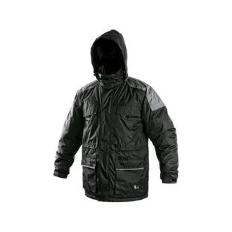 Herren Winterjacke FREMONT, schwarz-grau, Größe L Herren Winterjacke FREMONT, schwarz-grau, Größe L