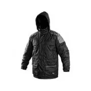 Herren Winterjacke FREMONT, schwarz-grau, Gr. 2XL