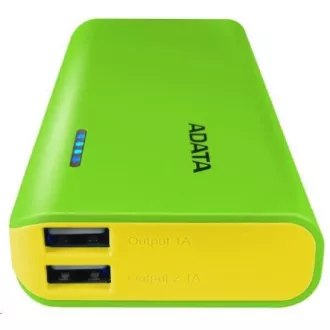 ADATA PowerBank PT100 - externer Akku für Handy/Tablet 10000mAh, grün/gelb ADATA PowerBank PT100 - externer Akku für Handy/Tablet 10000mAh, grün/gelb