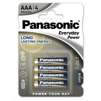 PANASONIC Alkaline Batterien Everyday Power LR03EPS / 4BP AAA 1,5V (Blister 4 Stück)