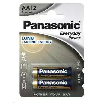 PANASONIC Alkaline Batterien Everyday Power LR6EPS / 2BP AA 1, 5V (Blister 2 Stück)