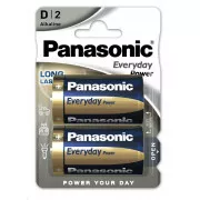 PANASONIC Alkaline Batterien Everyday Power LR20EPS / 2BP D 1,5V (Blister 2Stk.)
