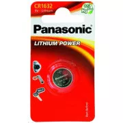 PANASONIC Lithiumbatterie (Knopf) CR-1632EL / 1B 3V (Blister 1 Stück)