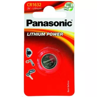 PANASONIC Lithiumbatterie (Knopf) CR-1632EL / 1B 3V (Blister 1 Stück) PANASONIC Lithiumbatterie (Knopf) CR-1632EL / 1B 3V (Blister 1 Stück)