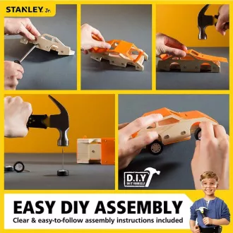 Stanley Jr. OK002-SY Bausatz, Rennwagen, Holz